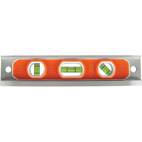 Torpedo Level, 9" L, Aluminum, 3 Vials, Magnetic Stor-it Systems
