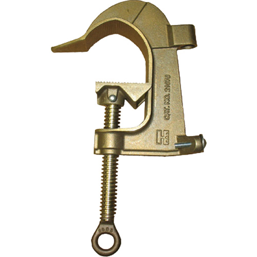 Pince de mise &agrave; la terre &agrave; t&ecirc;te en C en bronze, Capacit&eacute; de 2-7/8" (73 mm) Stor-it Systems