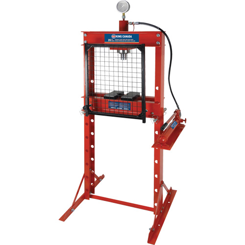 Hydraulic Shop Press with Grid Guard, 20 tons Capacity Stor-it Systems