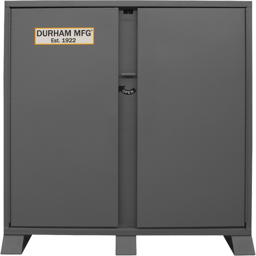 Jobsite Storage Shelving Cabinet, Steel, 47.5 Cubic Feet, Grey Stor-it Systems