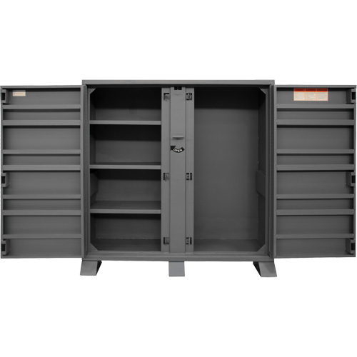 Jobsite Storage Shelving Cabinet, Steel, 47.5 Cubic Feet, Grey Stor-it Systems