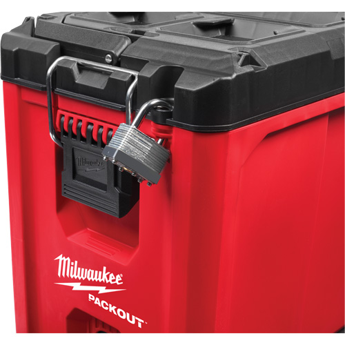 Packout Compact Tool Box, 10" x 16-1/5" x 13", Black/Red Stor-it Systems