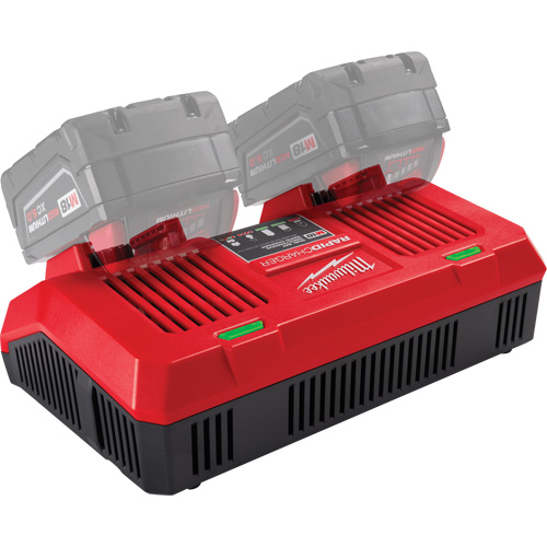 M18 Dual Bay Simultaneous Rapid Charger, 18 V, Lithium-Ion Stor-it Systems