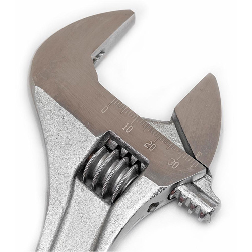 Adjustable Wrench - Boxed, 10" L, 1-5/16"/34 mm Max Width, Chrome Stor-it Systems