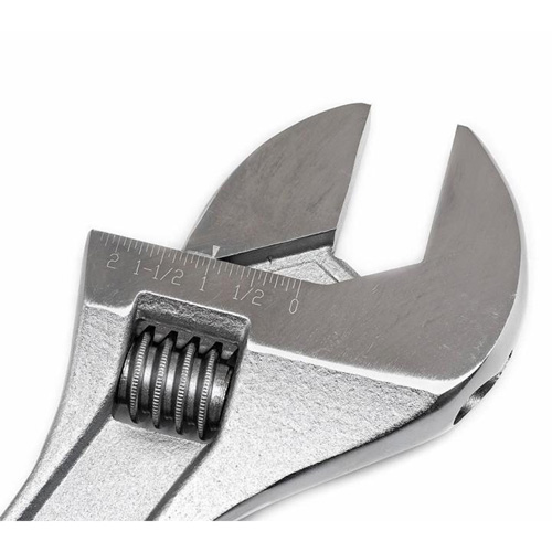 Adjustable Wrench, 18" L, 2-1/16" Max Width, Chrome Stor-it Systems