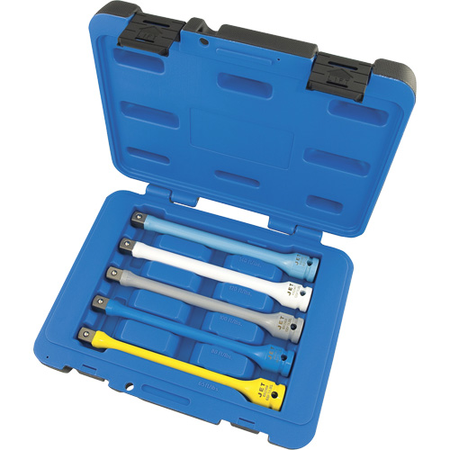JTLE-5S Jeu de rallonges limiteurs de couple pour cl&eacute; &agrave; chocs, Prise 1/2", Couple de 65 lb-pi/80 lb-pi/100 lb-pi/120 lb-pi/140 lb-pi, Multiple Stor-it Systems