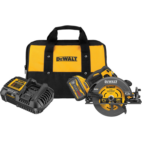 FlexVolt&reg; Max Brushless Circular Saw with Electric Brake Kit, 7-1/4", 60 V Stor-it Systems