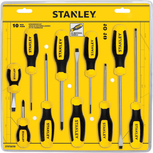 Screwdriver Set, 10 Pcs. Stor-it Systems