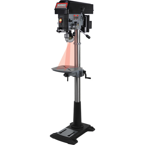 Perceuse &agrave; colonne &agrave; vitesse variable, 15", Mandrin 5/8", 3300 tr/min Stor-it Systems