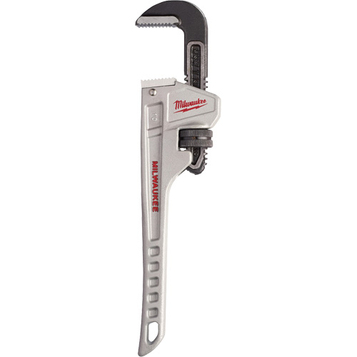 Pipe Wrench, 1-1/2" Jaw Capacity, 10" Long, Ergonomic Handle Stor-it Systems