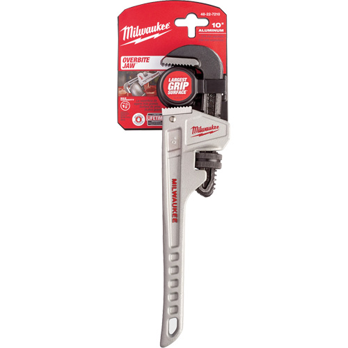 Pipe Wrench, 1-1/2" Jaw Capacity, 10" Long, Ergonomic Handle Stor-it Systems
