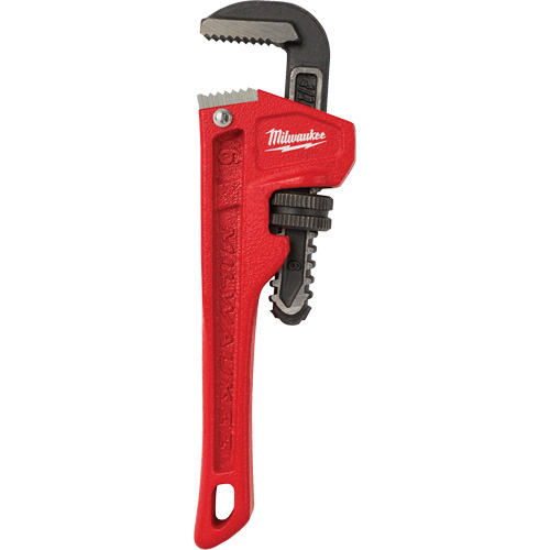 Pipe Wrench, 3/4" Jaw Capacity, 6" Long, Powder Coated Finish Stor-it Systems