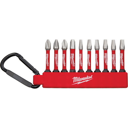 Jeu dembouts Phillips et carr&eacute;s pour tournevis &agrave; chocs Shockwave Stor-it Systems
