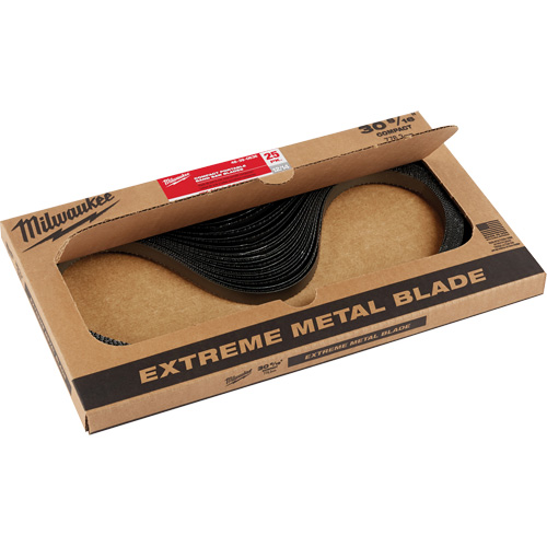 Extreme Metal Band Saw Blades, High Speed Steel, 30-9/16" L x 1/2" W x 0.02" Thick, 8/10 TPI Stor-it Systems