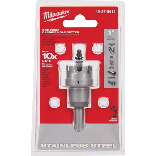 Scies-cloches au carbure monobloc, 1", Profondeur de la coupe de 3/16" Stor-it Systems