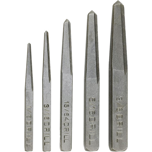 Screw Extractor Set, Chromium Steel, 5 Pieces Stor-it Systems