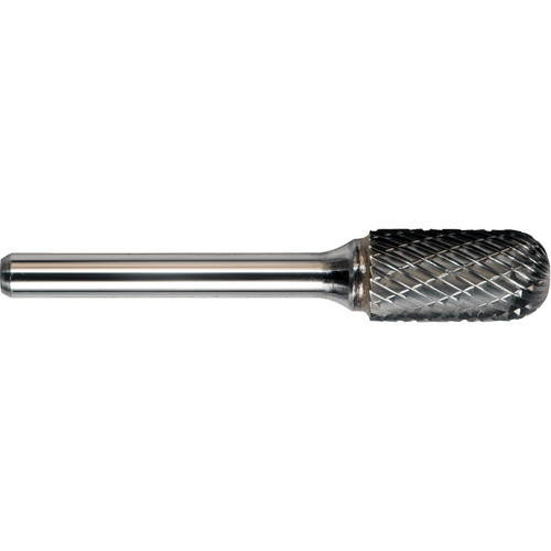 DRILLCO Double Cut Ballnose Cylinder Burr, SC-12 Stor-it Systems