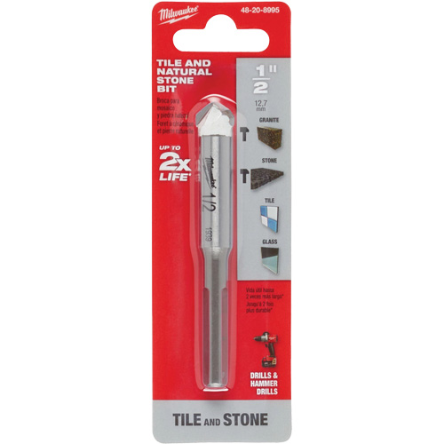 Natural Stone Bit, 1/2", Carbide Stor-it Systems