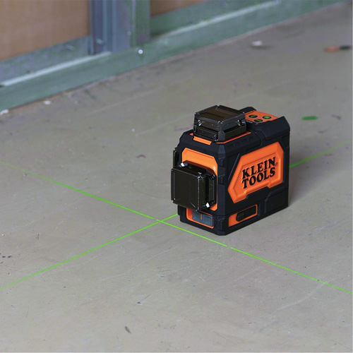 Niveau laser planaire vert auto-nivelant rechargeable Stor-it Systems