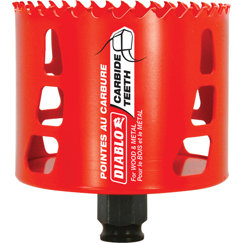 Scie cloche pour bois et m&eacute;tal, 3-1/4", Profondeur de la coupe 2-3/8", Carbure Stor-it Systems