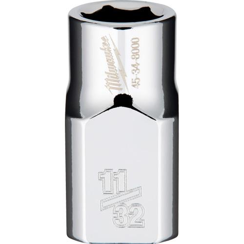 SAE Socket with Four Flat Sides, 11/32", 3/8" Drive, 6 Points Stor-it Systems