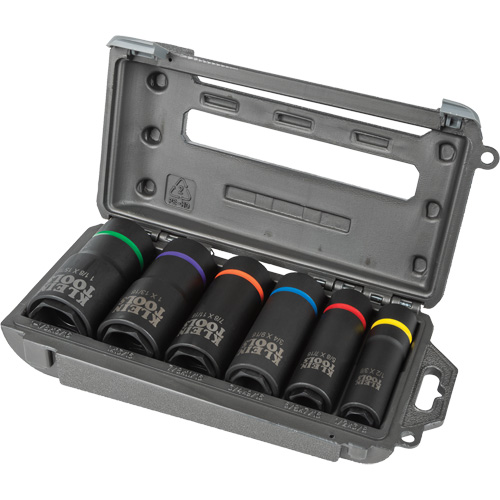 2-in-1 6-Piece Socket Set, 6 Pcs, Impact, Deep Stor-it Systems