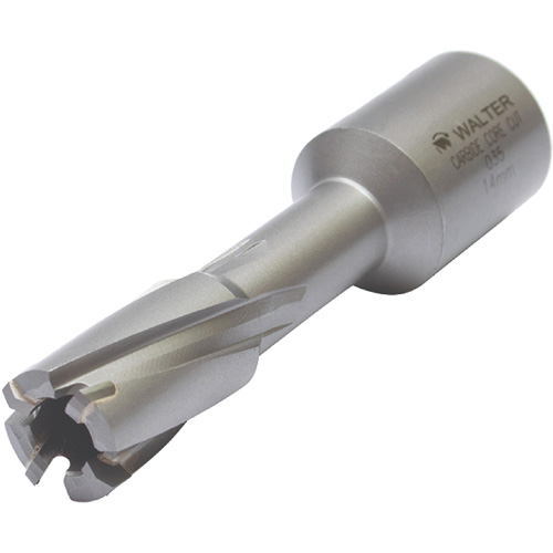 Core Cut Annular Cutter with Weldon Shank, 12 mm Diameter, Carbide, 30 mm Depth of Cut, 3/4" Shank Stor-it Systems