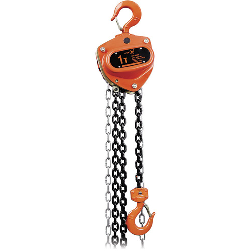 KCH Series Heavy-Duty Chain Hoist, 10' Lift, 1100 lbs. (0.5 tons) Capacity, Heat-Treated Alloy Steel Chain Stor-it Systems