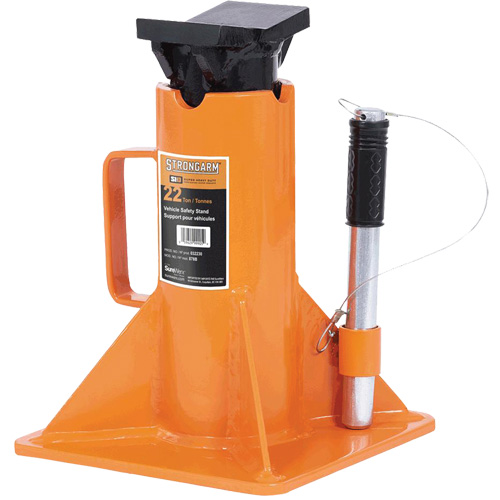 878B Heavy-Duty Jack Stand, Locking Pin, 22 Ton(s) Capacity, 13-3/4" - 19-3/4" H Stor-it Systems
