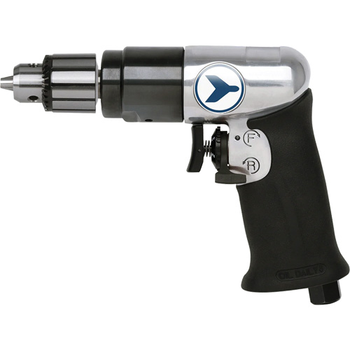 AD38VSRK Perceuse pneumatique &agrave; vitesse variable, 6 pi³/min, 1/4" NPT, 82 dBA, 3/8" mandrin, Avec cl&eacute; Stor-it Systems