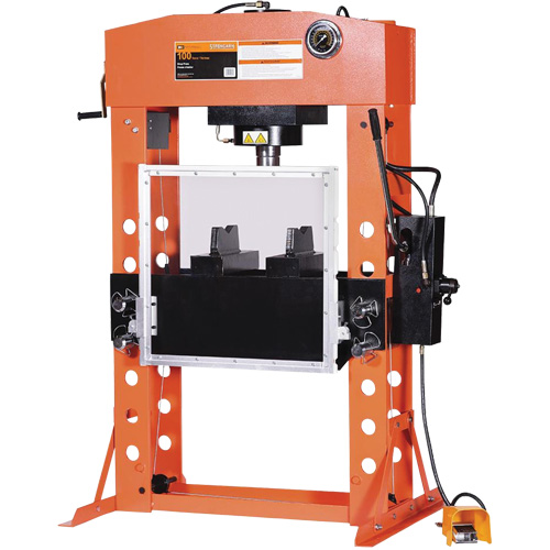 Super Heavy-Duty Shop Presses, 100 tons Capacity Stor-it Systems