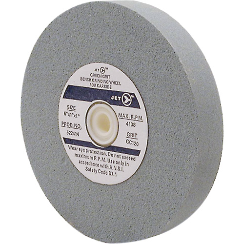 GC675M Bench Grinding Wheels, 6" x 3/4", 1" Arbor, Silicon Carbide Stor-it Systems