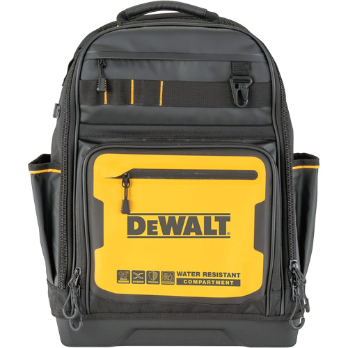 PRO Backpack, 13-3/4" L x 7-3/4" W, Black/Yellow Stor-it Systems