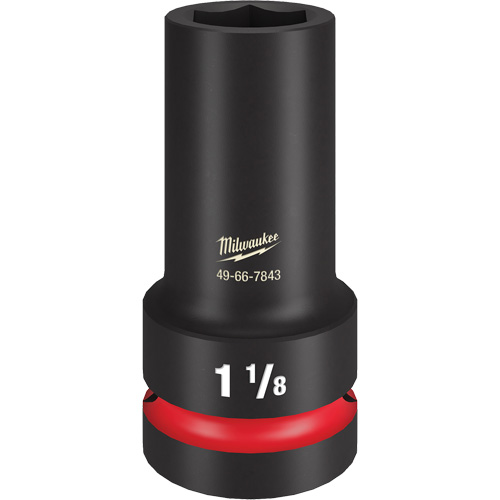 Shockwave Impact Duty Thin Wall Extra Socket, Impact, 1-1/8", 1" Drive, 6 Points, Deep Stor-it Systems
