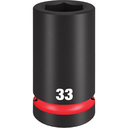Shockwave Impact Duty Socket, Impact, 33 mm, 1" Drive, 6 Points, Deep Stor-it Systems