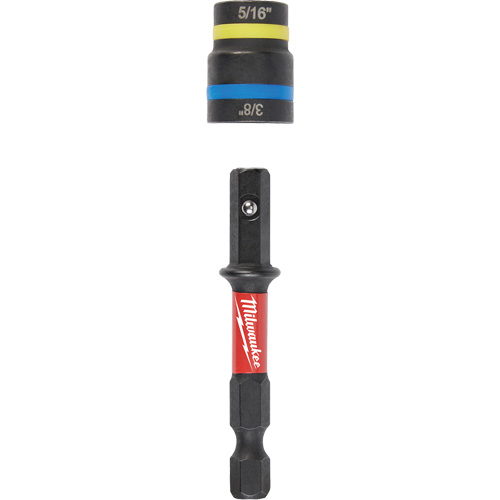 Shockwave Impact Duty Quik-Clear 2-in-1 Nut Drivers, 5/16"/3/8" Drive, 2-1/2" L, Magnetic Stor-it Systems