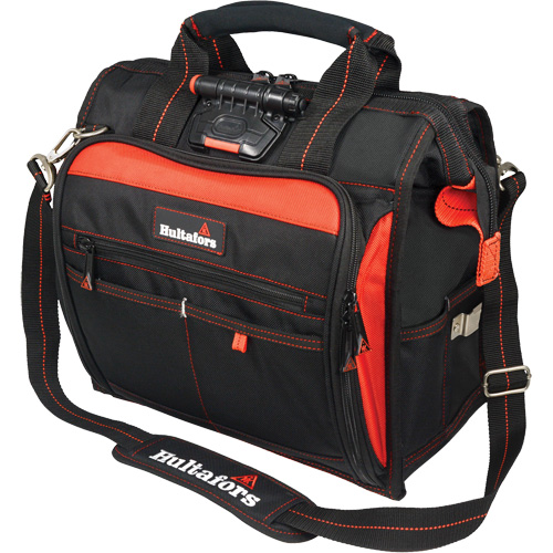 Sac &agrave; outils &eacute;clair&eacute; pour technicien, Polyester balistique, Noir/Rouge Stor-it Systems