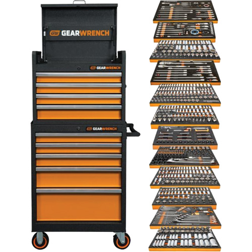 Rangement & jeu d'outils pour m&eacute;canicien, 791 morceaux Stor-it Systems