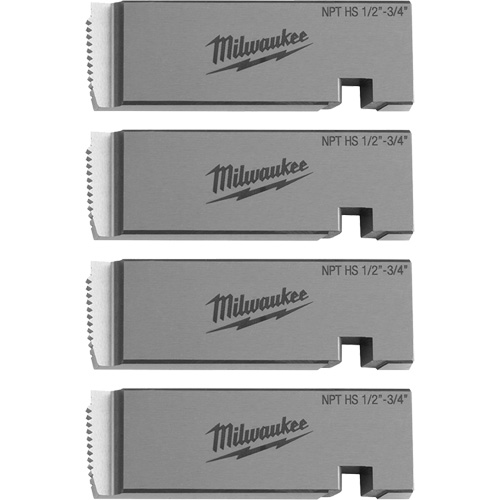 Fili&egrave;res de filetage pour tuyaux universel NPT, Pour tuyau de 1/2"-3/4", Acier rapide Stor-it Systems