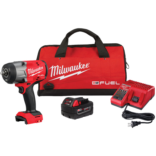 Cl&eacute; &agrave; choc &agrave; couple &eacute;lev&eacute; M18 Fuel avec ensemble d'anneau &agrave; friction, 18 V, Mandrin 1/2" Stor-it Systems