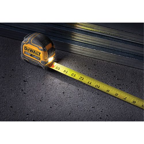 TOUGHSERIES LED Lighted Tape Measure, 25' Stor-it Systems