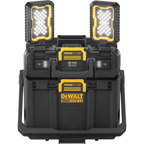 ToughSystem&reg; 2.0 Adjustable Work Light with Storage, 16" x 11" x 14", Black/Yellow Stor-it Systems