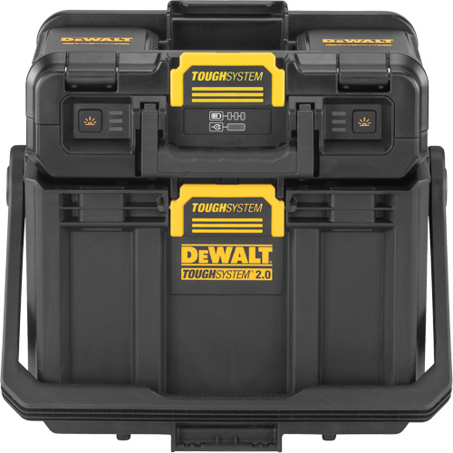 ToughSystem&reg; 2.0 Adjustable Work Light with Storage, 16" x 11" x 14", Black/Yellow Stor-it Systems