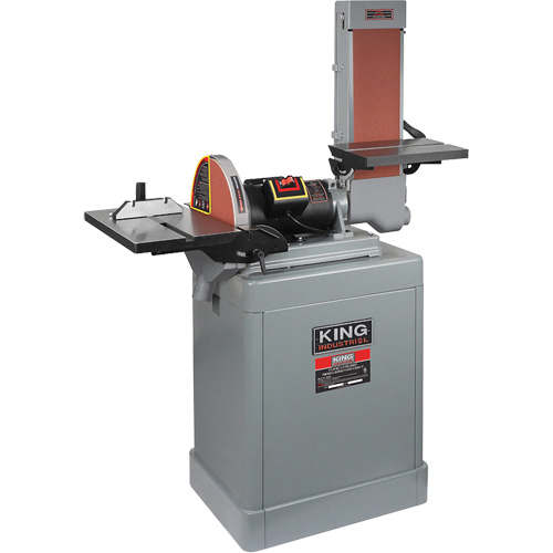 Belt & Disc Sander, 6" W x 48" L Belt, 12" Disk Stor-it Systems