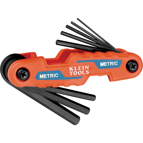 Compact Folding Hex Key Set, 8 Pcs., Metric Stor-it Systems