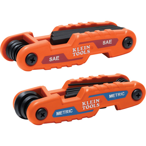 Compact Folding Hex Key Set, 17 Pcs., Metric & Imperial Stor-it Systems
