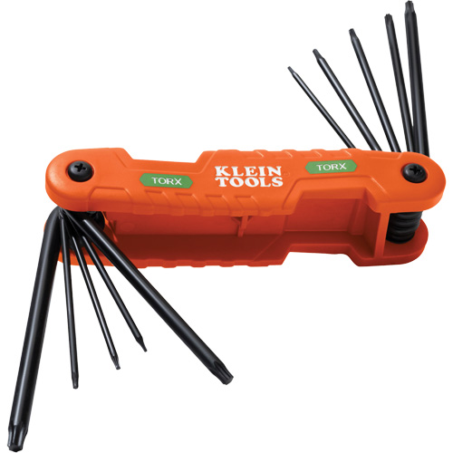 Pro Folding Hex Key Set, 10 Pcs., Torx&reg; Stor-it Systems