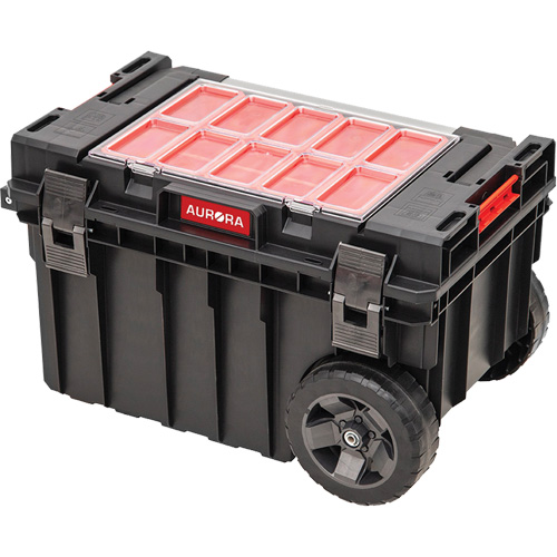 Coffre &agrave; outils roulant Arx, 23-4/5" x 16" x 15-3/5", Noir Stor-it Systems