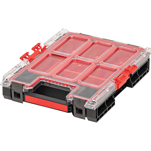 Arx Medium Organizer with Bins, 10-3/10" x 14-3/10" x 3", Black Stor-it Systems
