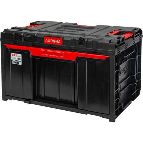 Arx&reg; Single Drawer Toolbox, 11-1/5" W x 18-3/10" D x 9-1/10" H, Black/Red Stor-it Systems